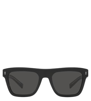Dolce & Gabbana 0DG44205018752 Grey DNA UV Protection Wayfarer Sunglasses for Men