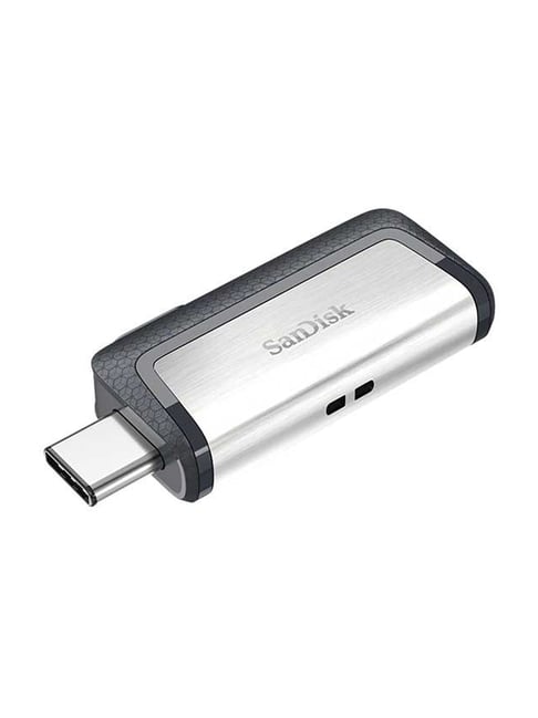 SanDisk Ultra SDDDC2-256G-G46 256 GB Dual Drive USB Type C Reversible Connector, OTG (Black/Silver)