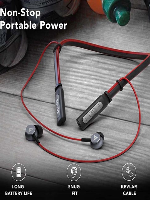 Buy Boult Audio ProBass Curve Bluetooth Earphones with Mic Red