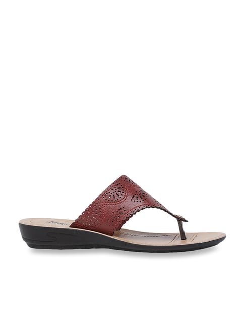 Bata Women's Brown Thong Sandals