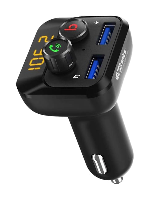 Portronics Auto 10 POR-320 3.4A Dual Port Car Charger (Black)