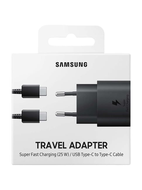 Buy Samsung 25W Fast Charger with Type-C Cable (EP-TA800XBNGIN