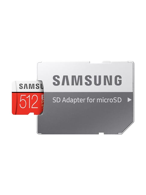 Samsung EVO Plus 512GB Micro SDXC Memory Card with Adapter (Red/Grey)