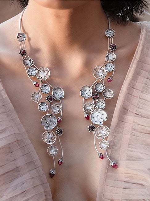 Noble Reflection - Pink and Silver Necklace - Paparazzi Accessories –  Bejeweled Accessories By Kristie