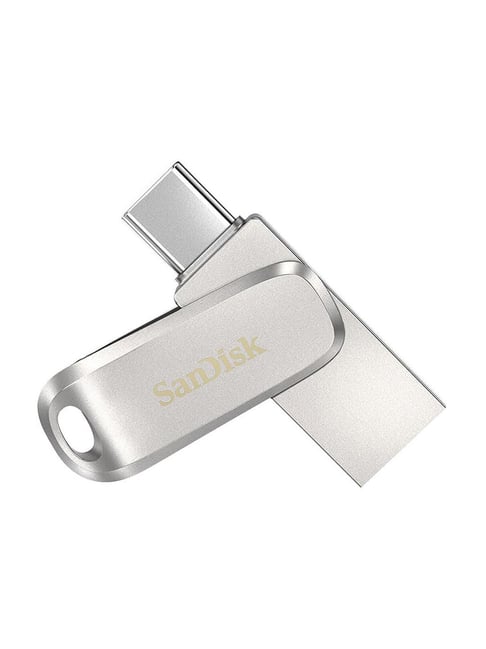 SanDIsk Ultra Dual Drive Luxe SDDDC4-256G-I35 256GB Type C Metal Pendrive for Mobile (Silver)