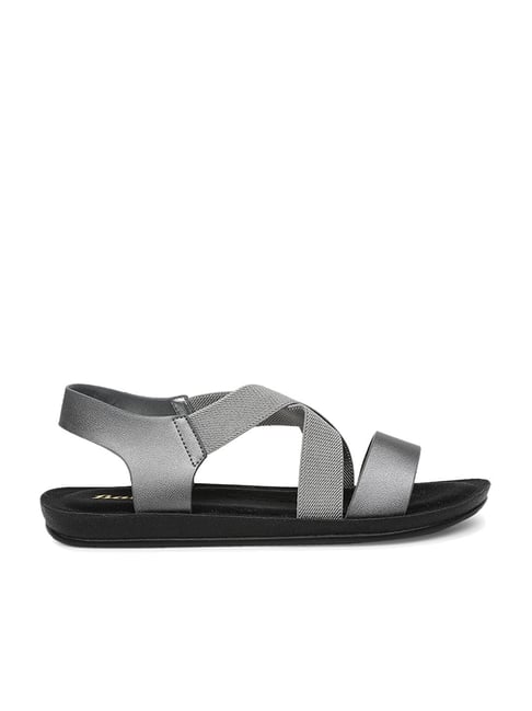 Buy Bata Women's Grey T-Strap Sandals for Women at Best Price @ Tata CLiQ