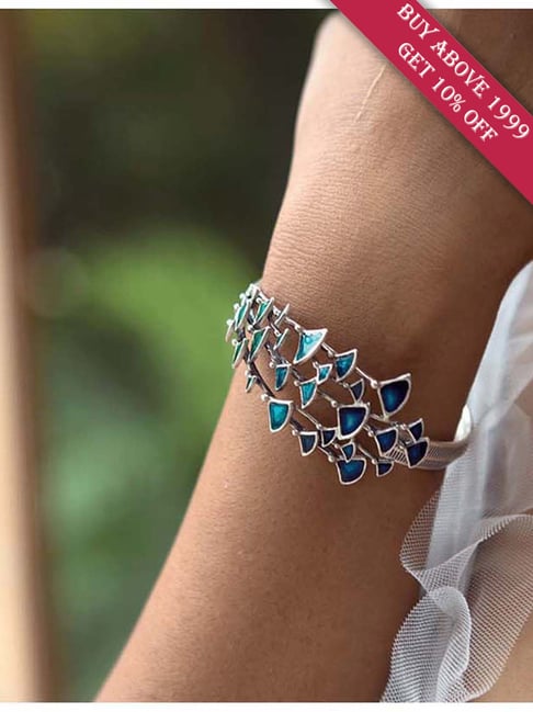 Beautifully Designed 925 Sterling Silver Bracelet For Girls  Women   Forever Silver