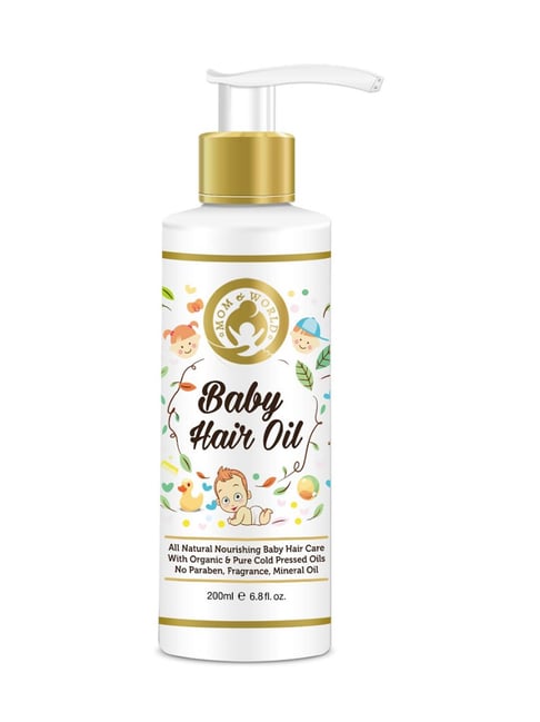 Mom & World Baby Organic & Cold Pressed Hair Oil - 200 ml