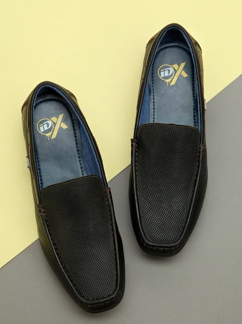 ID Men's Charcoal Black Casual Loafers