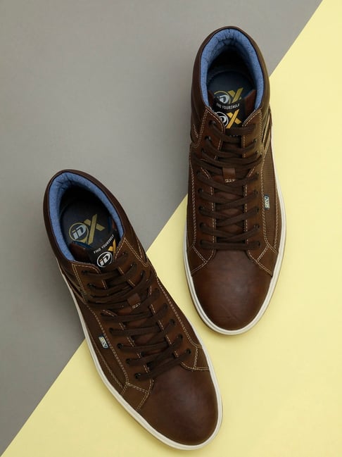 ID Men's Brown Ankle High Sneakers-image-26