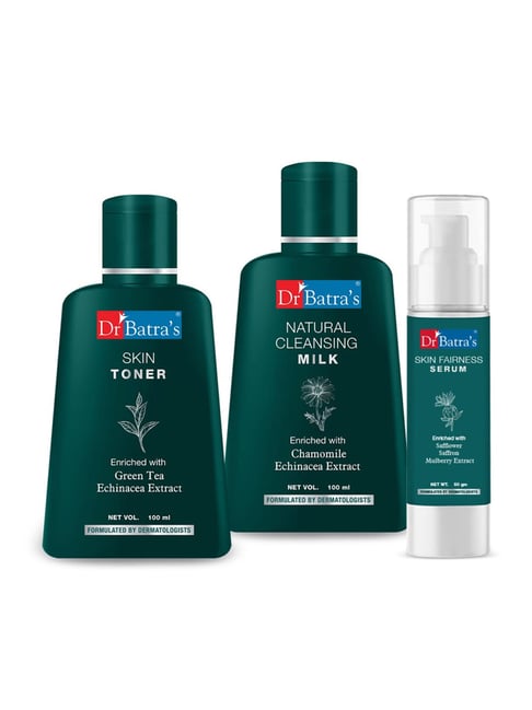 Dr. Batra's Skin Toner, Cleansing Milk & Skin Fairness Serum