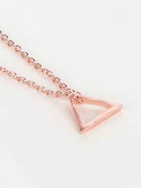 Buy The Girl Boss Triangle Charm Bracelet InﾠRose Gold Plated 925 Silver  from Shaya by CaratLane