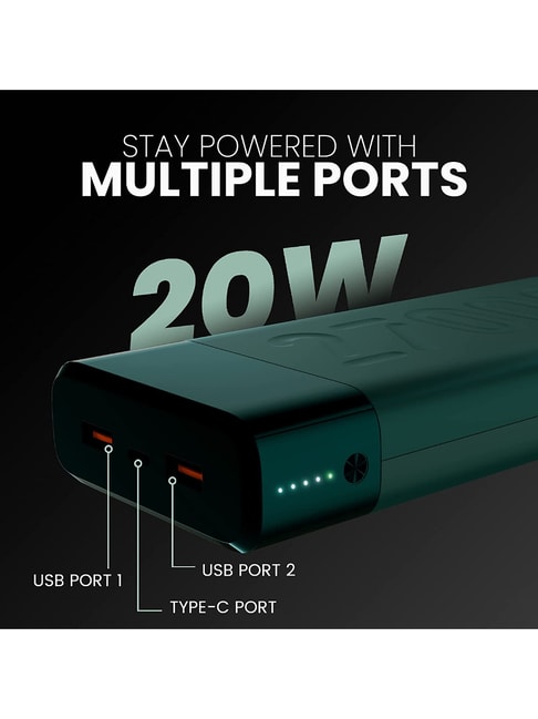 Ambrane 27000mAh Li-Polymer Powerbank with Type C and USB Ports