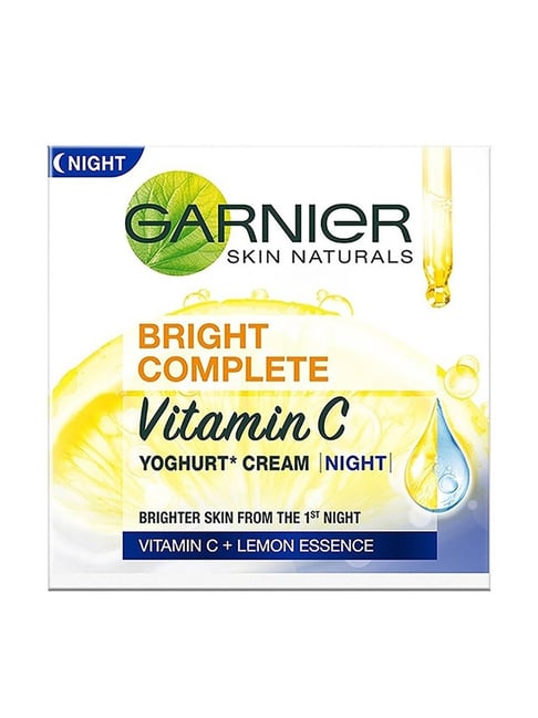 Buy Garnier Bright Complete Vitamin C Yoghurt Night Cream 40 gm