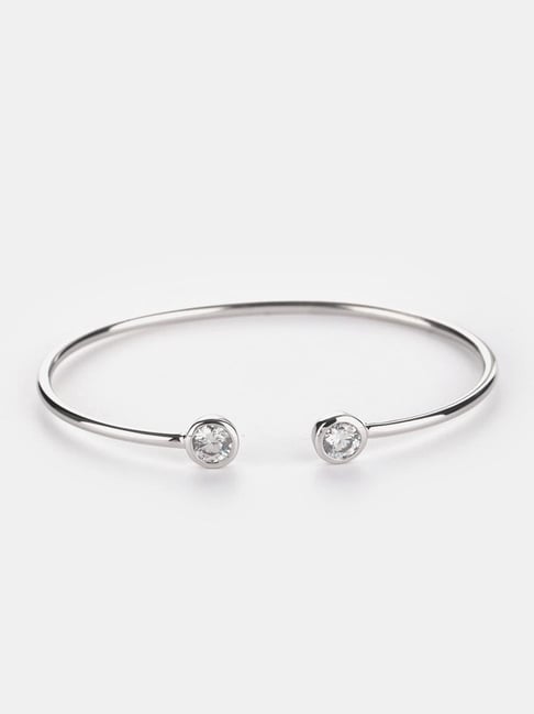 Tiffany & Co Elsa Peretti Sterling Silver 925 Teardrop Open Bangle Bracelet  7.5