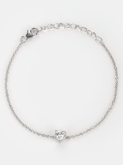 Silver Infinity Heart Bracelet – GIVA Jewellery