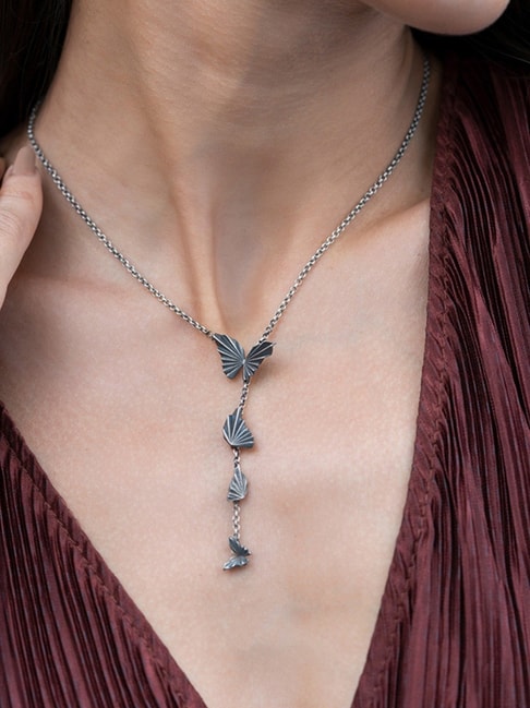 Buy Silver Necklaces & Pendants for Women by Shaya Online | Ajio.com