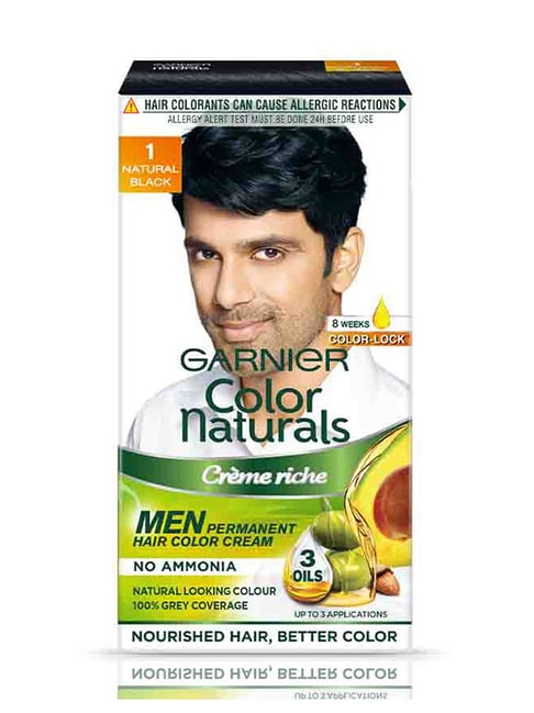 Garnier Color Naturals Hair Color for Men Shade 1 Natural Black - 30 ml + 30 gm