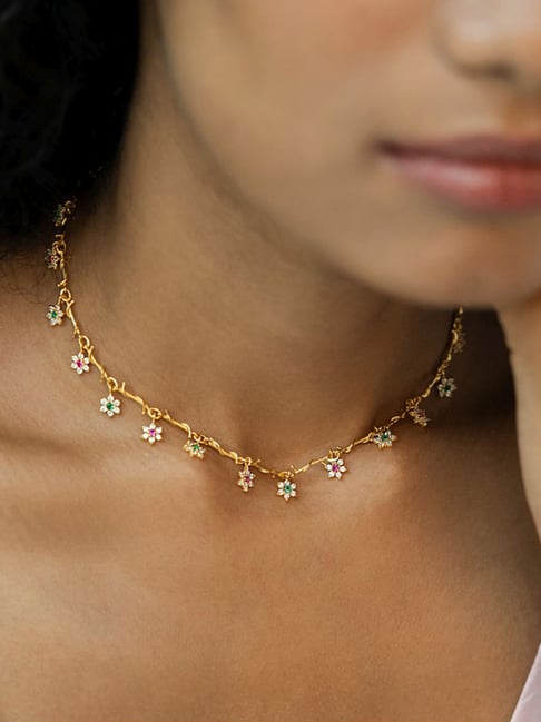 Shaya 92.5 Sterling Silver Drops of Nostalgia Necklace for Women