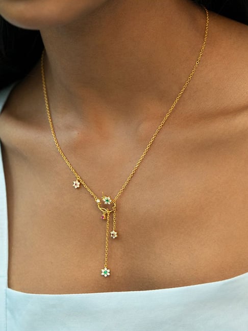 Buy Over The Moon Necklace In Gold Plated 925 Silver from Shaya by CaratLane