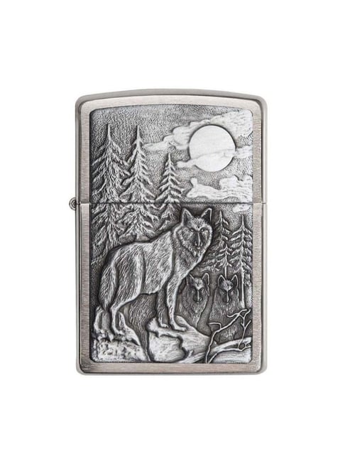 Zippo Silver Timberwolves Brushed Brass Pocket Lighter-picture-23