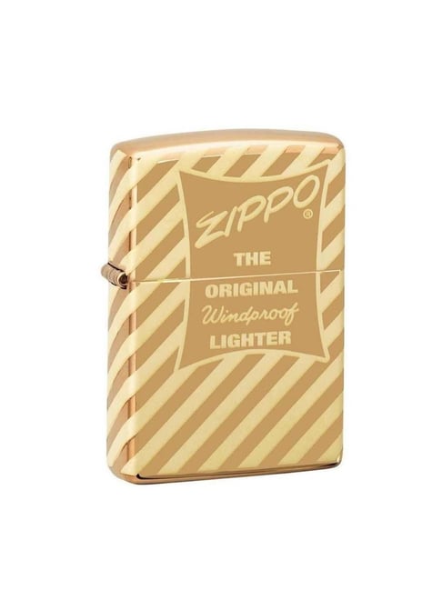 Zippo Gold Vintage Box Top Brass Windproof Pocket Lighter-picture-45
