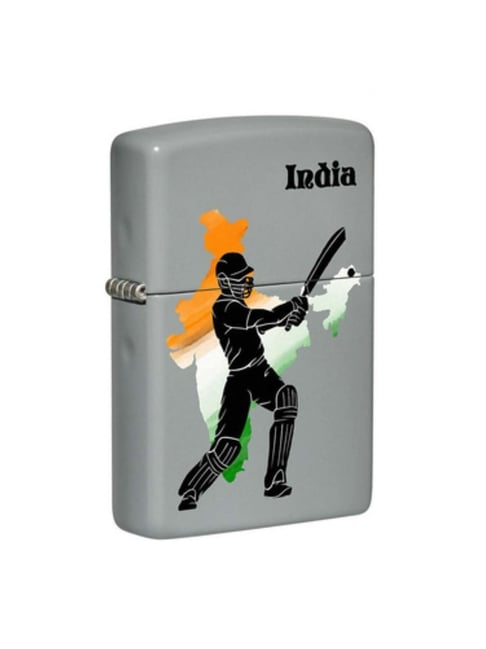 Zippo Grey Cricket Player Design Brass Windproof Pocket Lighter-picture-47