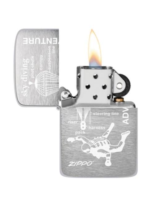 Buy Zippo Skydiving Adventure 1941 Replica Brushed Design Pocket