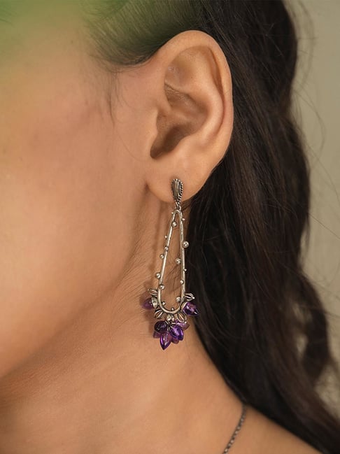 Shaya 92.5 Sterling Silver Rebutia Bloom Earrings for Women-picture-18