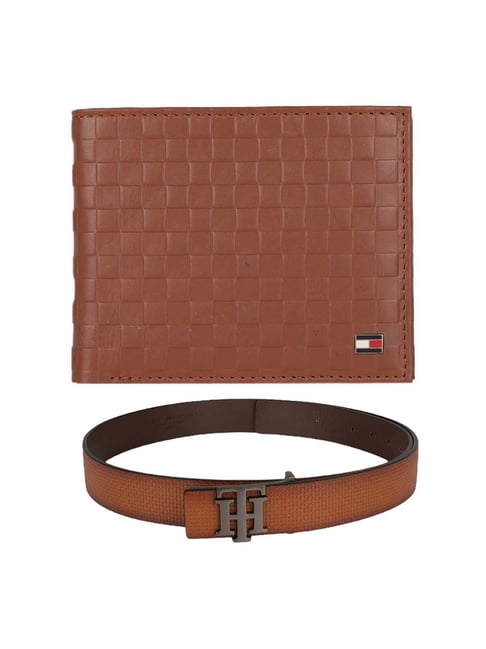Buy Teakwood Leathers Brown Bi-Fold Wallet with Belt Gift Set Online At  Best Price @ Tata CLiQ