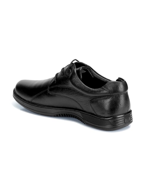 ID Men's Regular Black Derby Shoes