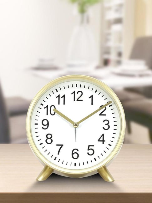 CLOMIN AC52 Stylish Minimal Round Table Clock | Northerncult