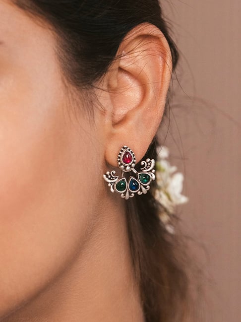 Buy Shaya Phuli Inspired 92.5 Sterling Silver Earrings for Women Online At  Best Price @ Tata CLiQ