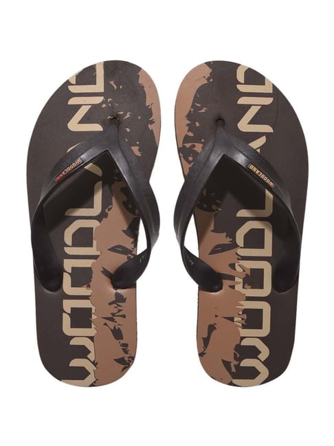 Woodland Men's Brown Flip Flops