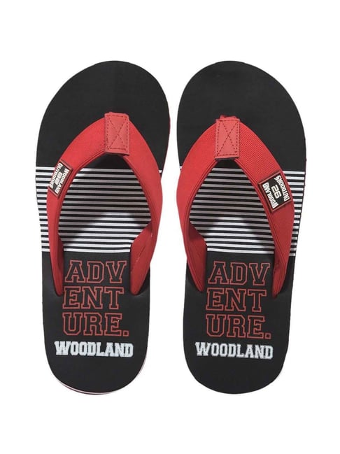 Woodland Men's Red Flip Flops-picture-10