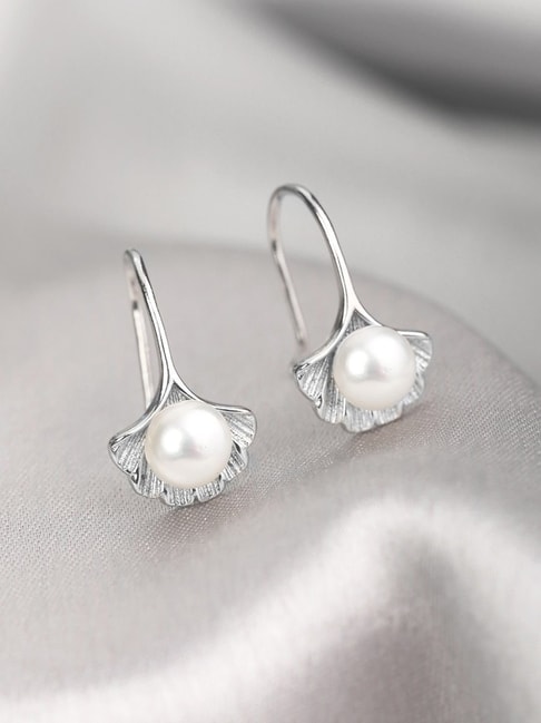 Flipkartcom  Buy GIVA Tiny Pearl Sterling Silver Clipon Earring Online  at Best Prices in India
