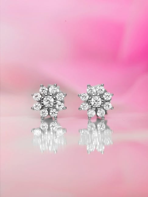 Zavya 92.5 Sterling Silver Snowflakes Earrings for Women-picture-38