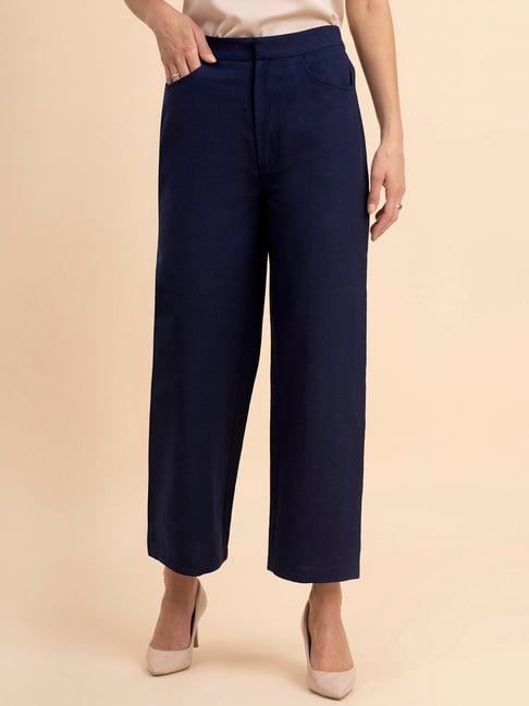 Buy Black Pleated Culottes Online | FableStreet