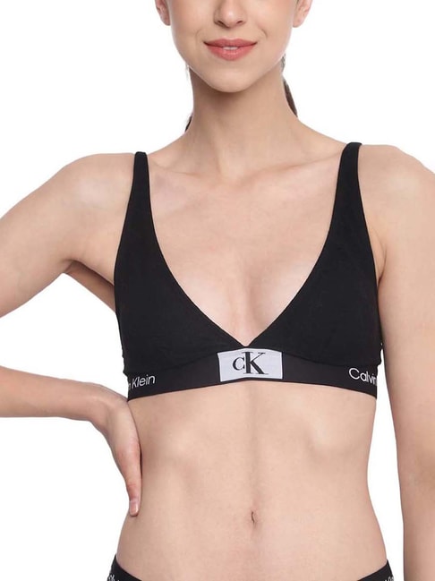 Buy Calvin Klein Underwear Black Regular Fit Bras for Women Online