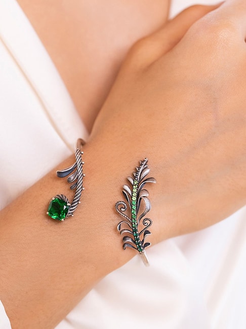 Buy Beautiful Silver Oxidized Bangle/adjustable Bracelet/oxidized Bracelet/handmade  Jewellery/beautiful Bracelet/ethnic Bracelet Online in India - Etsy