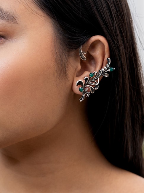 Buy Silver Earrings for Women by VOYLLA Online | Ajio.com