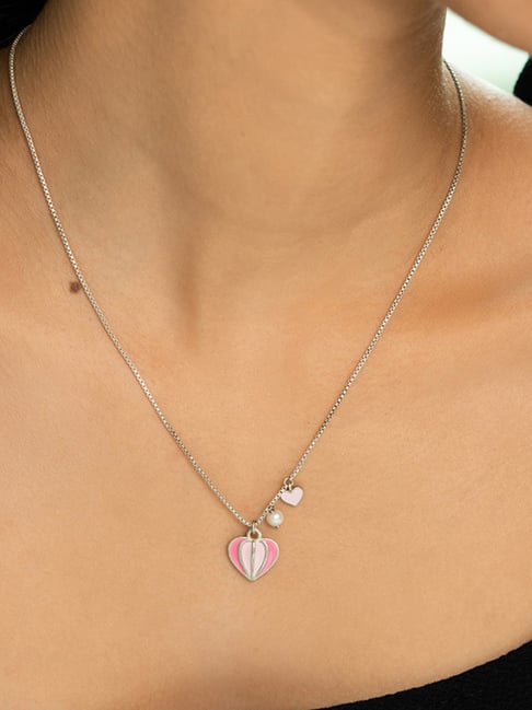 Shaya For the Love of New Experiments Heart 92.5 Sterling Silver Necklace for Women