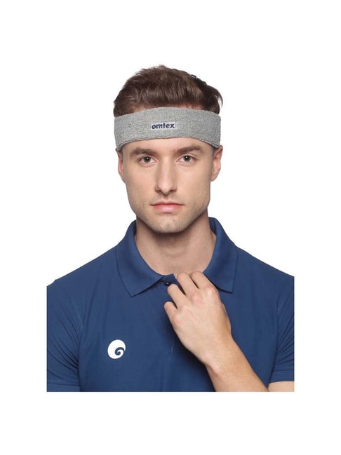 Omtex Grey Sport Headband for Men & Women - Free Size