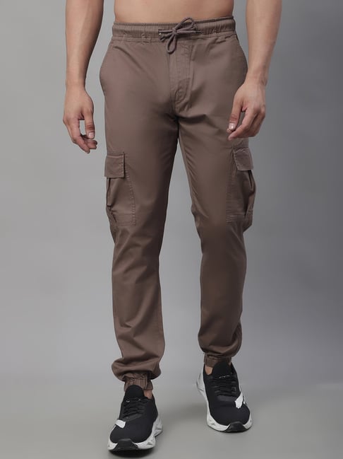 Buy Men BrownPrint Casual Track Pants Online - 787995 | Peter England