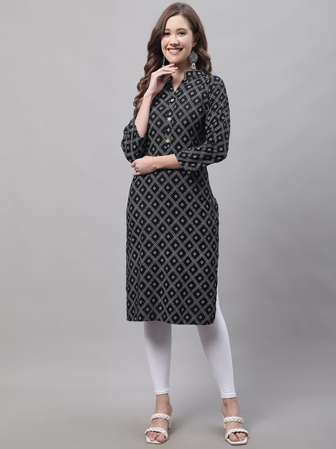 Cotton 3/4th Sleeve Ladies Printed Kurti Leggings at Rs 450 in Renwal