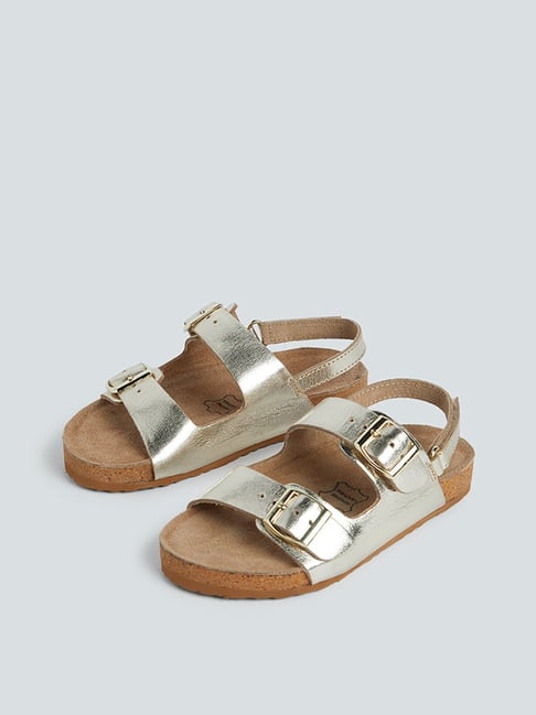 Perfect Block Sandal 30 | Gold Nappa | Sarah Flint