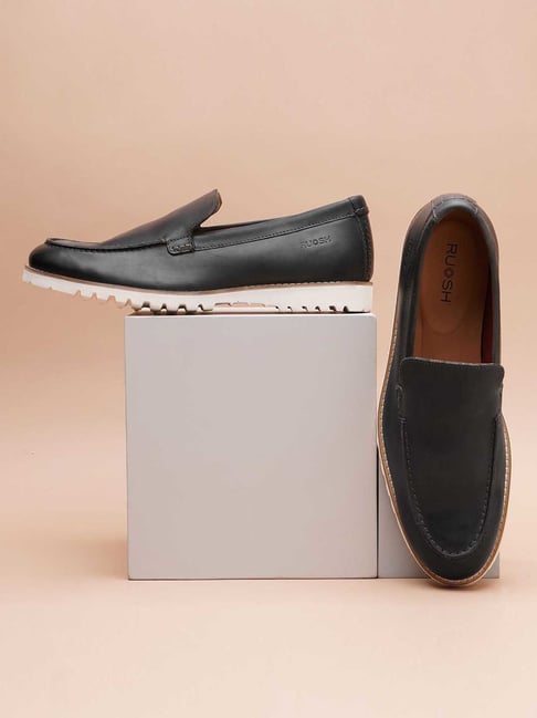 Ruosh Men's Black Casual Loafers-picture-15
