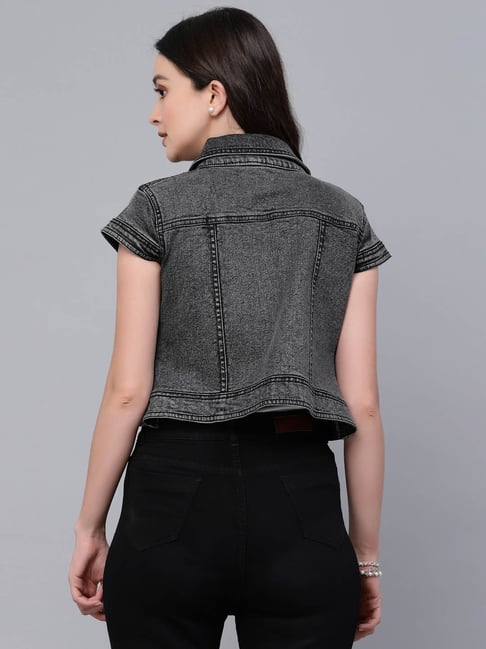 Sassy In Denim Crop Shrug Jacket | Windsor