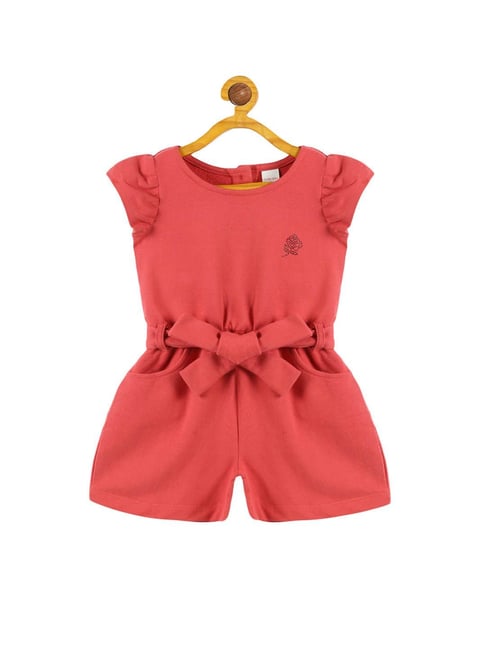 Plum Tree Kids Coral Solid Jumpsuit