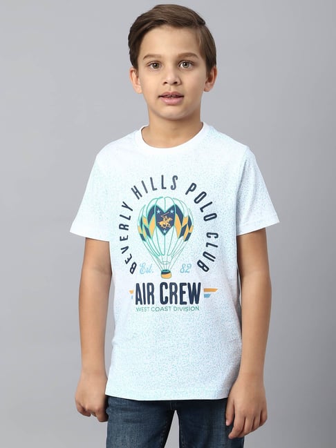 Beverly Hills Polo Club Kids White Printed T-Shirt-picture-12